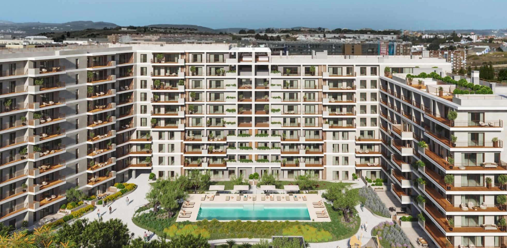 Luz Altear | novos apartamentos na Alta de Lisboa - Visão tardoz